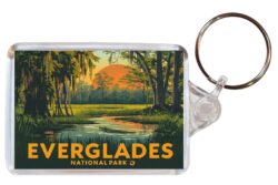 The Everglades - USA - Artistic Double Sided Large Keyring 26US1