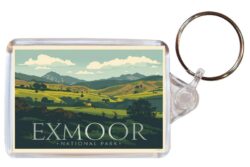 Exmoor - Artistic Double Sided Large Keyring 26E1