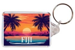 Fiji - Artistic Double Sided Large Keyring 26F1