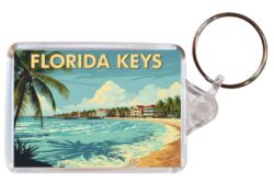 Florida Keys - USA - Artistic Double Sided Large Keyring 26US1