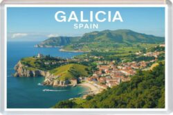 Galicia - Spain - Artistic Jumbo Fridge Magnet 26S1