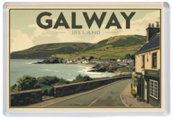 Galway - Ireland - Artistic Jumbo Fridge Magnet 26S1
