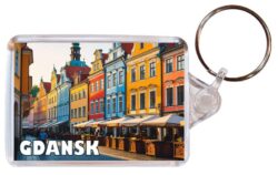 Gdansk - Poland - Artistic Double Sided Large Keyring 26P1
