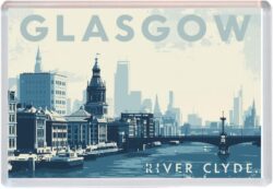 Glasgow - Scotland - Artistic Jumbo Fridge Magnet 26S1