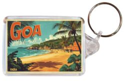 Goa - India - Artistic Double Sided Large Keyring 26I2