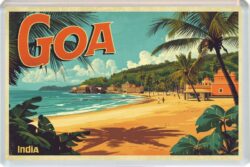 Goa - India - Artistic Jumbo Fridge Magnet 26I2