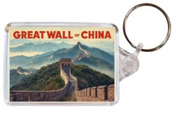Great Wall of China - Artistic Double Sided Large Keyring 26C1