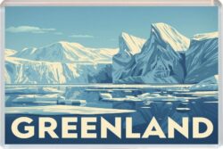Greenland - Artistic Jumbo Fridge Magnet 2G1