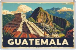 Guatemala - Artistic Jumbo Fridge Magnet 26G1