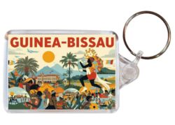 Guinea-Bissau - Artistic Double Sided Large Keyring 26GB1