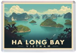Ha Long Bay - Vietnam - Artistic Jumbo Fridge Magnet 26V1