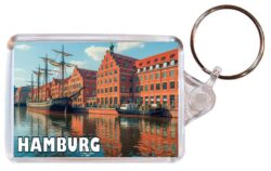 Hamburg - Germany - Artistic Double Sided Large Keyring 26F1