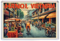 Hanoi - Vietnam - Artistic Jumbo Fridge Magnet 26V1