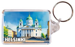 Helsinki - Finland - Artistic Double Sided Large Keyring 26F1