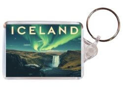 Iceland - Artistic Double Sided Large Keyring 26I1