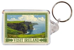 Ireland - Artistic Double Sided Large Keyring 26I1