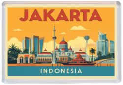 Jakarta - Indonesia - Artistic Jumbo Fridge Magnet 26I1