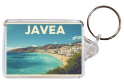 Javea - Spain - Artistic Double Sided Large Keyring 26S1