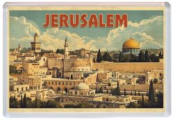 Jerusalem - Israel - Artistic Jumbo Fridge Magnet 26I1