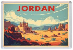 Jordan - Artistic Jumbo Fridge Magnet 26J1