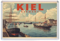 Kiel - Germany - Artistic Jumbo Fridge Magnet 26G1