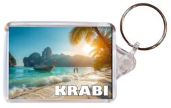 Krabi - Thailand - Artistic Double Sided Large Keyring 26T1