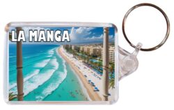 La Manga - Spain - Artistic Double Sided Large Keyring 26S1