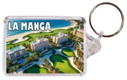 La Manga - Spain - Artistic Double Sided Large Keyring 26S2