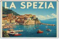 La Spezia - Italy - Artistic Jumbo Fridge Magnet 26I1