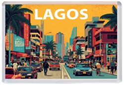 Lagos - Nigeria - Jumbo Fridge Magnet 26N1