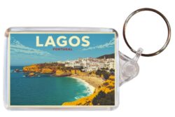 Lagos - Portugal - Artistic Double Sided Large Keyring 26P1