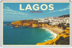 Lagos - Portugal - Artistic Jumbo Fridge Magnet 26P1