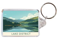 Lake District - Cumbria - Artistic Double Sided Large Keyring 26E1