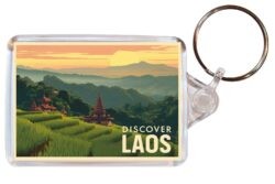 Laos - Artistic Double Sided Large Keyring 26L1