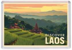 Laos - Artistic Jumbo Fridge Magnet 26L1
