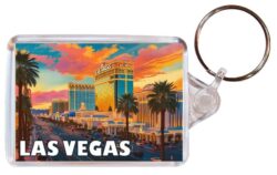 Las Vegas - USA - Artistic Double Sided Large Keyring 26US1