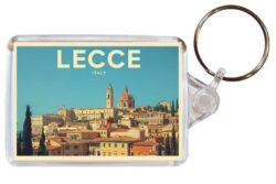 Lecce - Italy - Artistic Double Sided Large Keyring 26I1