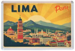 Lima - Peru - Artistic Jumbo Fridge Magnet 26P1