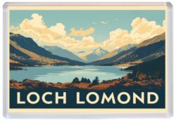 Loch Lomond - Scotland - Artistic Jumbo Fridge Magnet 26S1