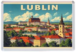 Lublin - Poland - Artistic Jumbo Fridge Magnet 26P1