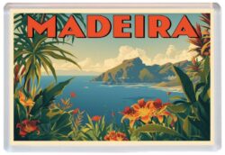 Maderia - Portugal - Artistic Jumbo Fridge Magnet 26P1
