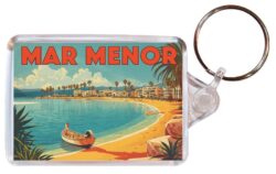 Mar Menor - Spain - Artistic Double Sided Large Keyring 26S1