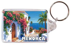 Menorca - Spain - Artistic Double Sided Large Keyring 26S1