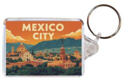 Mexico City - Artistic Double Sided Large Keyring 26M1