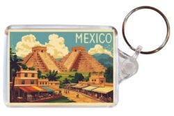 Mexico - Artistic Double Sided Large Keyring 26M1