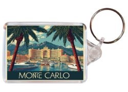 Monte Carlo - Monaco - Artistic Double Sided Large Keyring 26MC1
