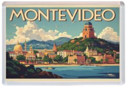 Montevideo - Uruguay - Artistic Jumbo Fridge Magnet 26U1