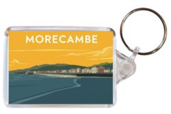 Morecambe - Lancashire - Artistic Double Sided Large Keyring 26E1