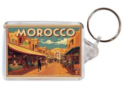 Morocco - Artistic Double Sided Large Keyring 26M1