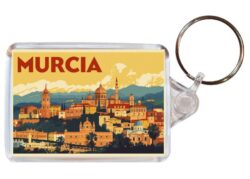 Murcia - Spain - Artistic Double Sided Large Keyring 26S1